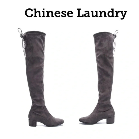 Chinese Laundry Shoes - Chinese Laundry Mystical Over-The-Knee Boots Gunmetal - 6M
